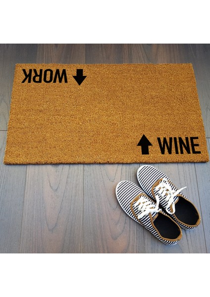 Work Wine Yazılı Paspas