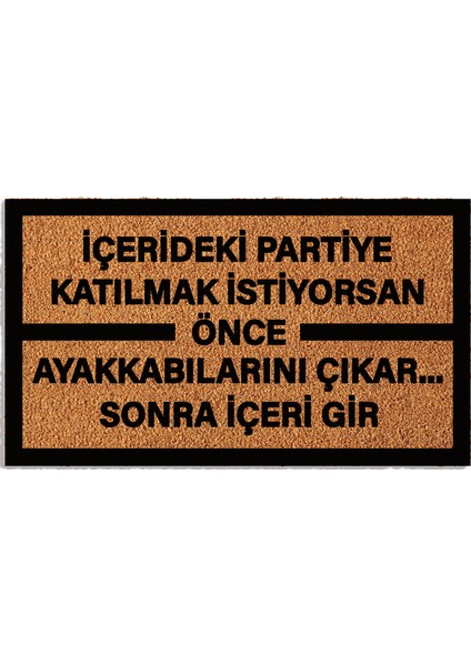 Yazılı Koko Paspas Kapı Önü Paspası Kıl Paspas Dış Kapı Paspası