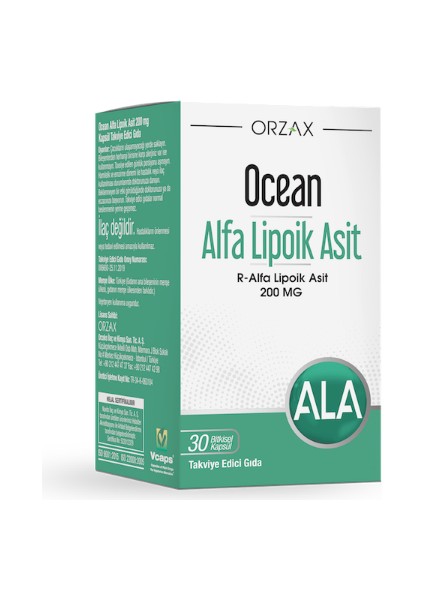 Ocean Alfa Lıpoik Asit 200MG - 30 Tablet