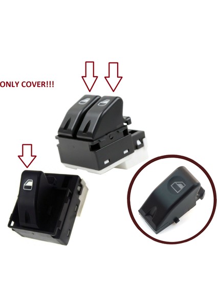 BDP136 Fiat Siena Palio Strada MK1 İçin 1 Adet Cam Açma Düğme Kapağı 717135614 fiyatları