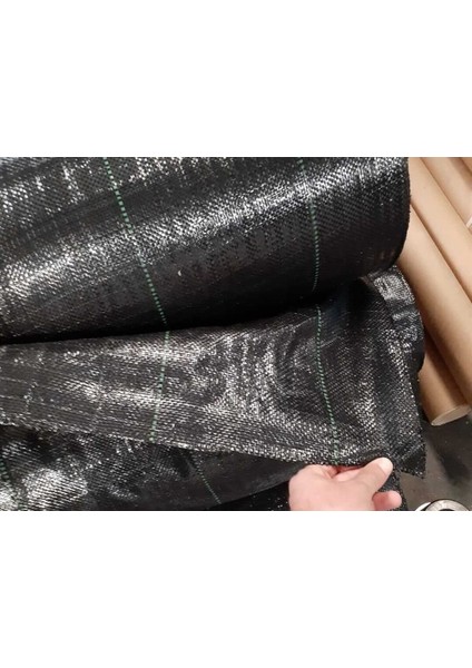 - Sera Taban Örtüsü - 3 Metre Enli 90 gr Siyah - Jüt Malç Örtüsü - Jüt Taban Örtüsü - Sera Yer Örtüsü - Ot Engelleme Örtüsü