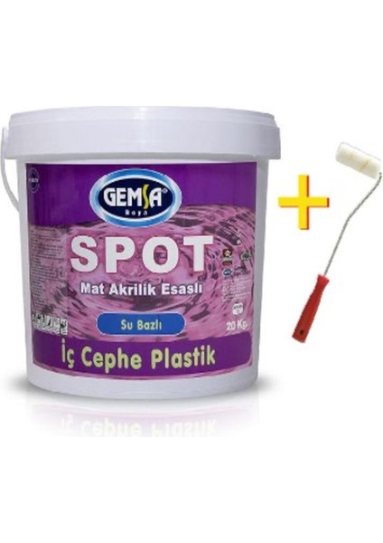 Gemsa Spot Plastik Su Bazlı Iç Cephe Boyası 20 kg Vizon