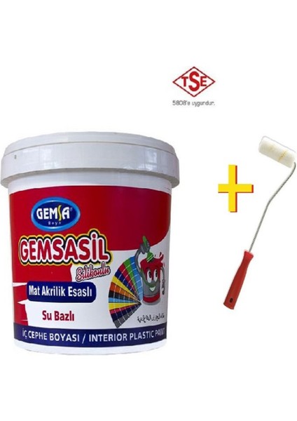 Gemsasil Silikonlu Plastik Su Bazlı Iç Cephe Boyası 1 kg Vanilya