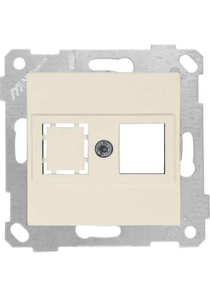 Rita Krem Mek+Tuş 1RJ45 (Kon.süz)Data Prizi Mutlusan