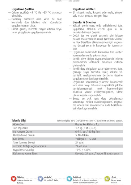 Silikonlu Flex Derz Dolgu fiyatları