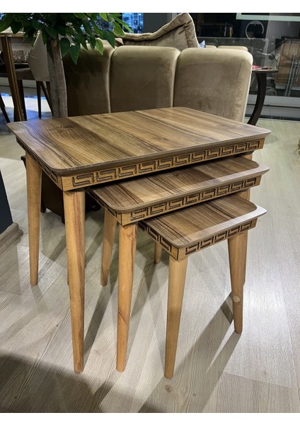 3’lü Zigon Sehpa Işlemeli Mdf fiyatları