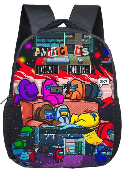 (02) Abd Spaceman Sırt Çantası Schoolbag Seyahat Çantası (Yurt Dışından)