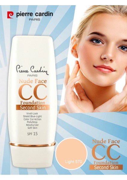 cc Krem Nude Face cc Cream SPF15 - Light 570 12196