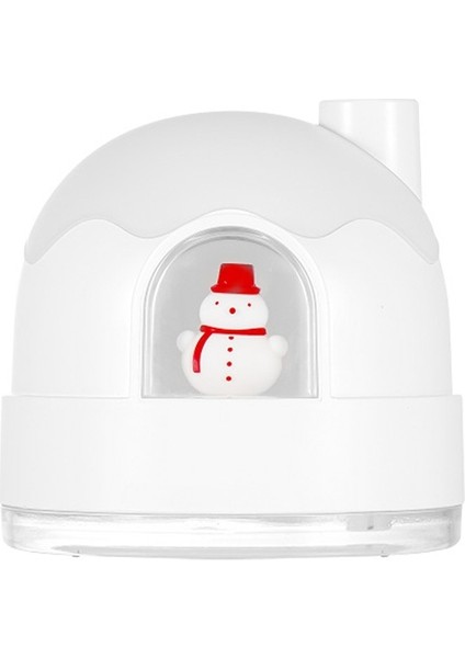 ZAY-H006 Şarj Kardan Adam Nemlendirici Gece Lambası USB Dilsiz Sevimli Masaüstü Hava Mini Atomizer Hava Nemlendirici (Beyaz) (Yurt Dışından)