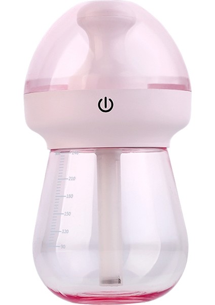 240 ml Süt Biberon Şekli Aromaterapi Hava Arıtma Nemlendirici LED Işık ile Ev / Ofis / Araba (Pembe) (Yurt Dışından)
