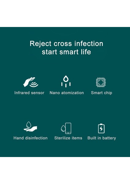 LED Göstergesi ile USB Akıllı Indüksiyon Ultrasonik Sprey Nemlendirici (Beyaz) (Yurt Dışından) modelleri