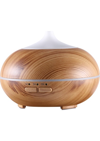10 W 150 ml Ahşap Tahıl Aromaterapi Hava Arıtma Nemlendirici Ofis / Ev Odası Için LED Işık ile (Kahverengi) (Yurt Dışından)