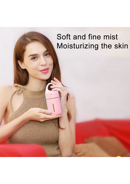 1.5W - 2 W 175 ml Mini Taşınabilir USB Negatif Iyonlar Nemlendirici Güzellik ve Renkli LED Işık (Pembe) ile Su Takviyesi Enstrüman (Yurt Dışından) modelleri