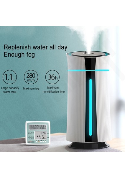 Renkli Atmosfer Işığı ile A8 Kapalı Nemlendirici (Yurt Dışından) fırsatları