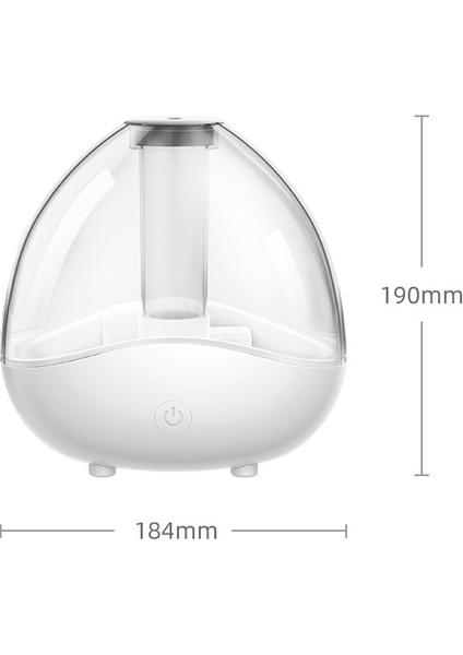 K11 1500 ml Şeffaf Nemlendirici Ev Dilsiz Küçük Hava Arıtma Büyük Kapasiteli Ultrasonik Nemlendirici, Cn Fiş (Beyaz) (Yurt Dışından) fiyatları