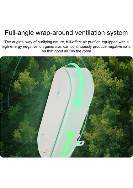 Mini Anyon Hava Temizleyici Duman Pm2.5 Tuvalet Mutfağı Temizleyin Hava Temizleyici, Fiş Tipi: Abd Plug (Siyah) (Yurt Dışından) modelleri