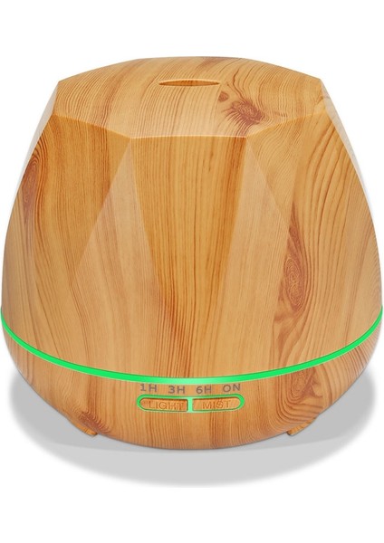 Şeftali Şekli Ahşap Tahıl Uzaktan Kumanda Ultrasonik Nemlendirici, Au Fişi (Hafif Ahşap Renk) (Yurt Dışından)