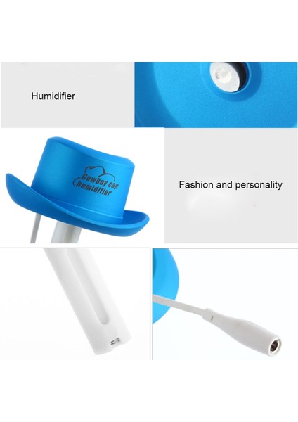 Dc 5 V USB Kovboy Kap Mini Nemlendirici Aromaterapi Hava Arıtma Nemlendirici Ofis / Ev Odası / Araba / Seyahat (Beyaz) (Yurt Dışından) fiyatları