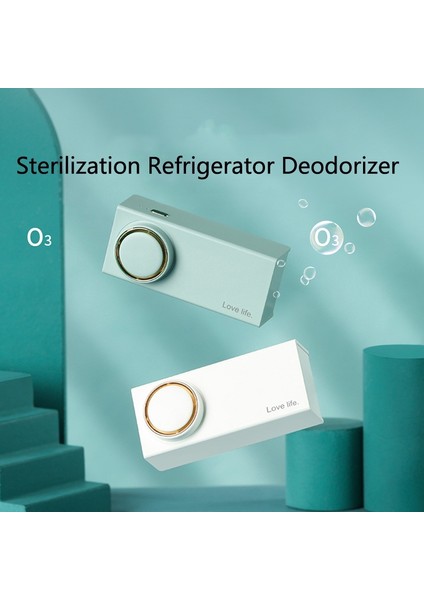 L18 Buzdolabı Deodorizer Sterilizasyon Deodorizasyonu Koku Koruma Küçük Ev Araba Hava Temizleyici (Yeşil) (Yurt Dışından) fırsatları
