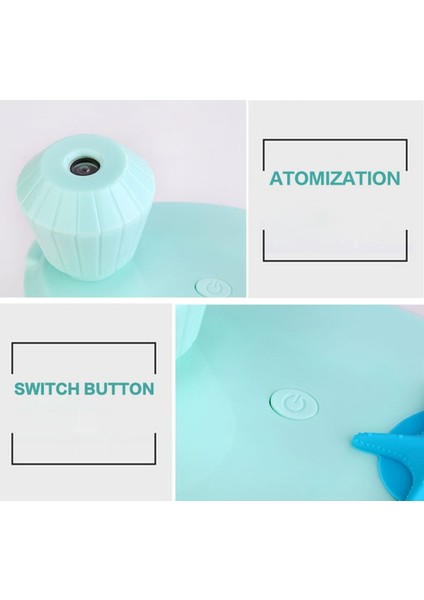 460 ml Balık Tankı Tarzı Ultrasonik Aromaterapi Hava Temizleyici Nemlendirici USB Atomizer LED Gece Lambası (Pembe) ile (Yurt Dışından) modelleri