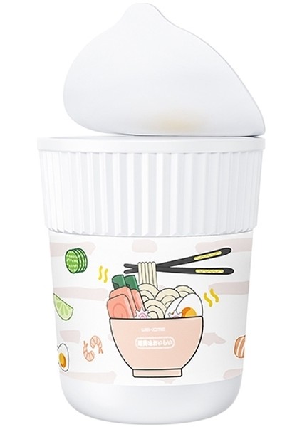 WT-A08 Kupası Erişte Nemlendirici, Kapasite: 300ML (Beyaz) (Yurt Dışından)