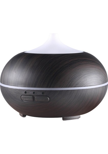 10 W 150 ml Ahşap Tahıl Aromaterapi Hava Arıtma Nemlendirici Ofis / Ev Odası Için LED Işık ile (Siyah) (Yurt Dışından)