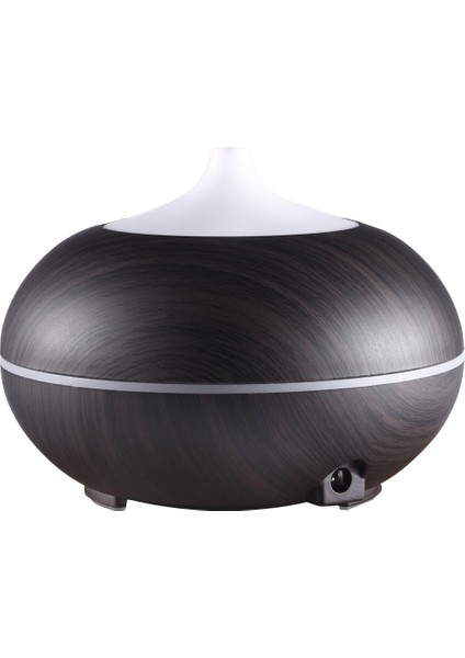 10 W 150 ml Ahşap Tahıl Aromaterapi Hava Arıtma Nemlendirici Ofis / Ev Odası Için LED Işık ile (Siyah) (Yurt Dışından)
