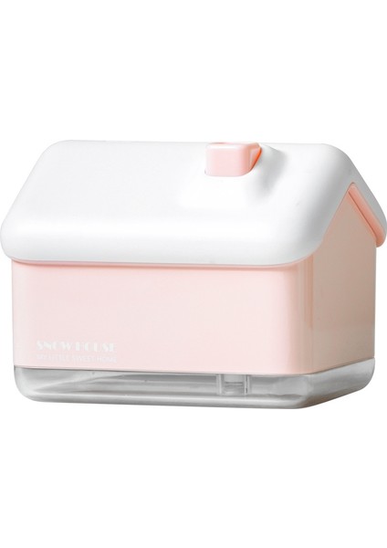 QB2020-008-G1 Mini Kar Evi Hava Nemlendirici USB Yatak Odası Noel Nemlendirici (Pembe) (Yurt Dışından)