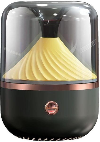 HX-930 Ev Yatak Odası Yuvarlak Ayna Uçucu Yağ Aromaterapi Makinesi Ultrasonik Atomizasyon Nemlendirici Sprey Nemlendirici (Siyah) (Yurt Dışından)