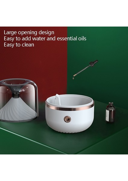 HX-930 Ev Yatak Odası Yuvarlak Ayna Uçucu Yağ Aromaterapi Makinesi Ultrasonik Atomizasyon Nemlendirici Sprey Nemlendirici (Siyah) (Yurt Dışından) modelleri