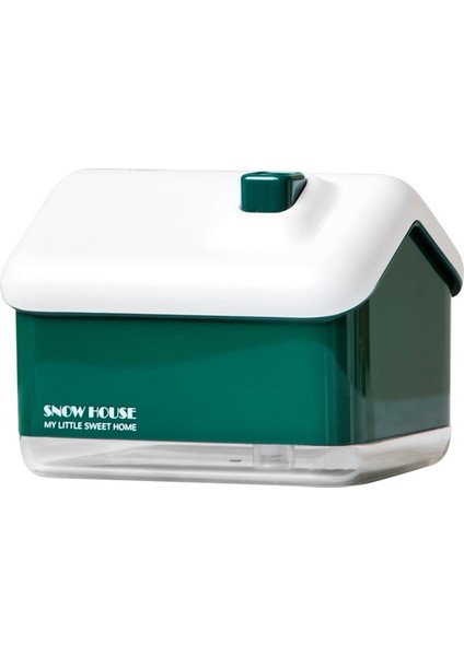 QB2020-008-G1 Mini Kar Evi Hava Nemlendirici USB Yatak Odası Noel Nemlendirici (Yeşil) (Yurt Dışından)