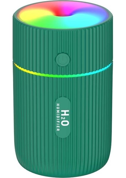 Renkli Kupa Nemlendirici USB Mini Araba Hava Temizleyici (Yeşil) (Yurt Dışından)