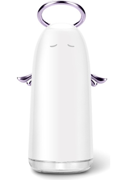 Tshm0 Mini Melek Renkli Gece Işıkları ile Nemlendirici Atomize Nemlendirici, Su Tankı Kapasitesi: 230ML (Pembe) (Yurt Dışından)