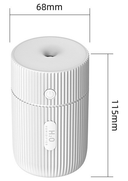 Renkli Kupa Nemlendirici USB Mini Araba Hava Temizleyici (Beyaz) (Yurt Dışından) modelleri