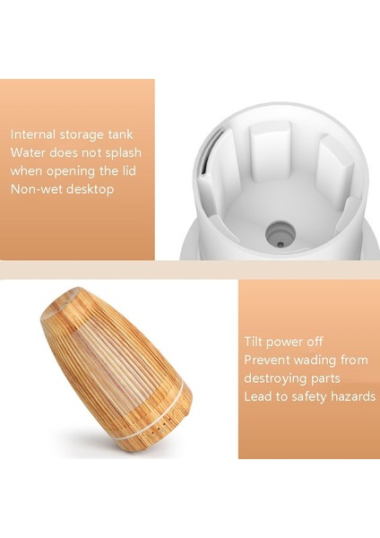 STB-103 Atmosfer Renkli Işık Nemlendirici Aroma Difüzör (Derin Ahşap Tahıl) (Yurt Dışından) modelleri