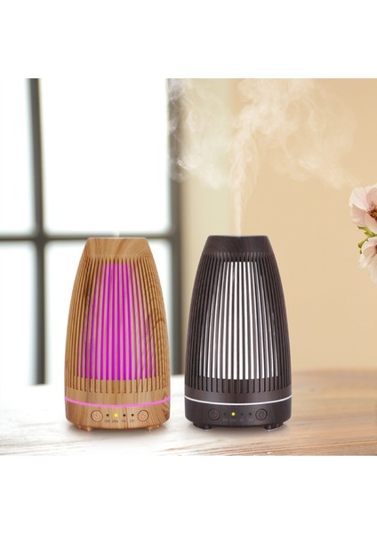 STB-103 Atmosfer Renkli Işık Nemlendirici Aroma Difüzör (Hafif Ahşap Tahıl) (Yurt Dışından)
