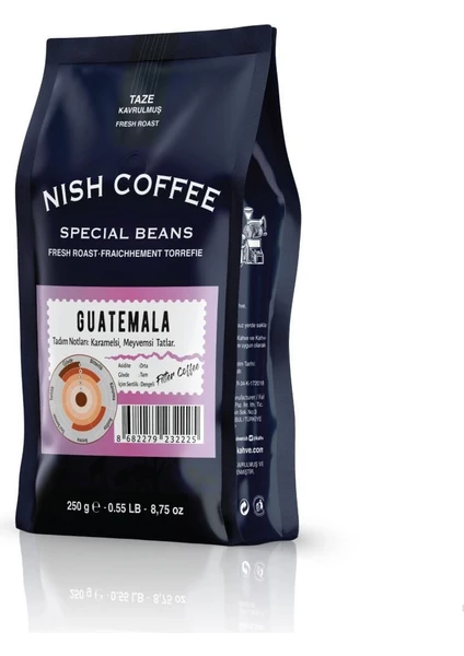 Nish Filtre Kahve Guatemala 250 gr Çekirdek Kahve