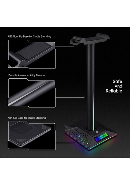 Kulaklık Standı USB Masası Oyun Kulaklık Tutucu Askı Raf Gamer Masaüstü Masa Oyunu İçin Uygun Kulaklık Aksesuarları - Kulaklık Aksesuarları (Yurt Dışından) modelleri