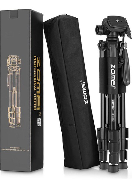 Zomei Tripod Q222 Monopod Kamera Standı Çok Fonksiyonlu Esnek Profesyonel Tripod Seyahat Smartphone Kamera İçin Dslr Projektör - Canlı Tripodlar (Yurt Dışından)