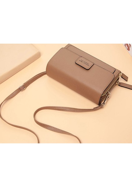 18 cm. Trend Marka Pu Deri Tasarımcı Omuz Crossbody Çanta Kadınlar İçin Yeni Katı Kadın Messenger Küçük Çanta Lady Cüzdan Çanta - Üst Kolu Çanta (Kahverengi) (Yurt Dışından) modelleri