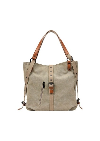 35 cm. Didablear Marka Tuval Tote Çanta Kadın Çanta Kadın Tasarımcı Büyük Kapasiteli Eğlence Omuz Çantaları Büyük Seyahat Çantaları Bolsas - Omuz Çantaları (Bej) (Yurt Dışından)