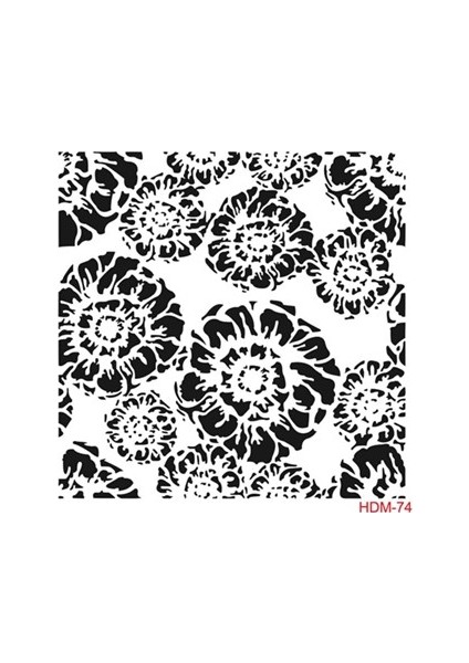 Stencil Şablon 25X25 cm