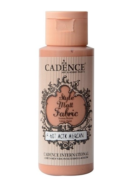 607 Açık Mercan Kumaş Boyası 59MLCC