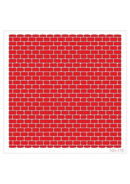 Taş Duvar Home Dekor Stencil HDM175 25 x 25
