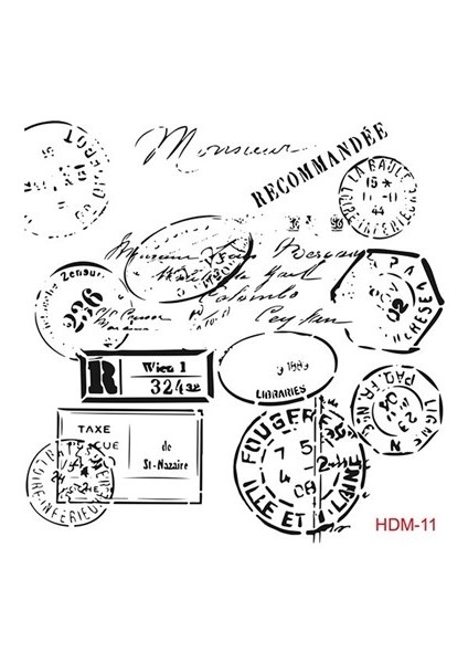 Home Dekor Stencil HDM011 25 x 25