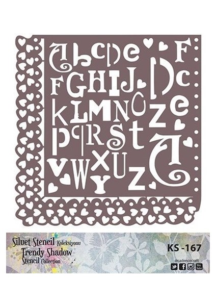 KS167 Silüet Stencil fiyatları