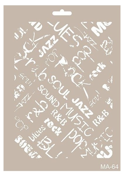 MA64 Mix Media Stencil