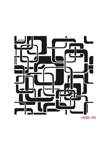 Stencil Şablon 25X25 cm
