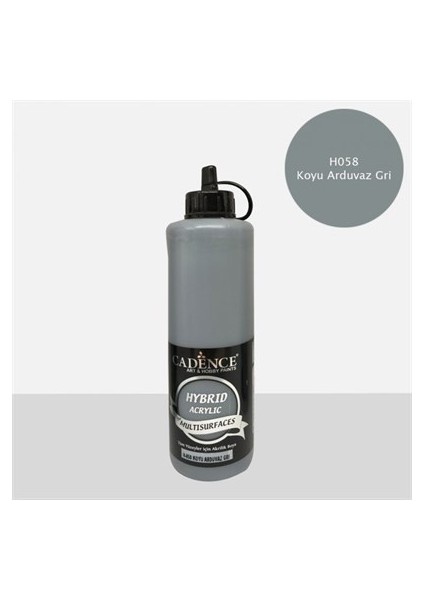 Koyu Arduvaz Gri Cadence Multisurface Akrilik Boya H058 500 ml