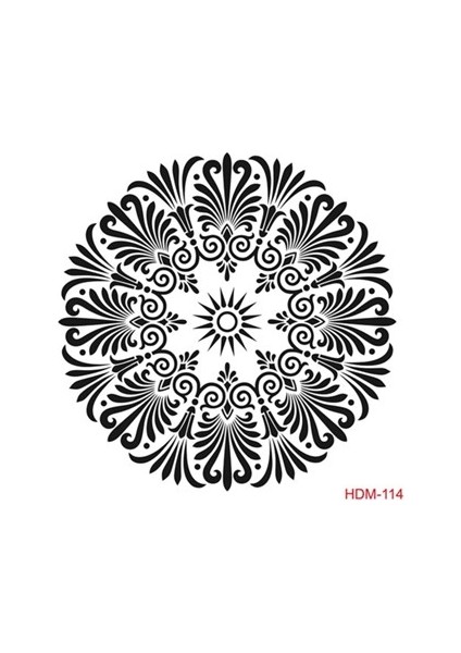 Mandala Stencil Şablon 25X25 cm